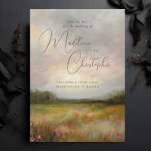 Landschaftsmalerei Wildblume Sommer Wiese Foto