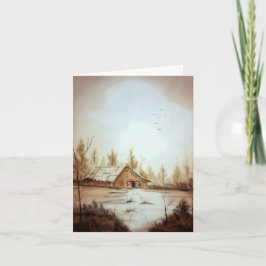 Landschaftsmalerkarte für Bauernhäuser Karte