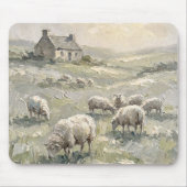 Landschaftsmauspad im Stil eines rustikalen Bauern Mousepad (Vorne)