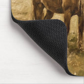 Landschaftsmauspad im Stil eines rustikalen Bauern Mousepad (Ecke)