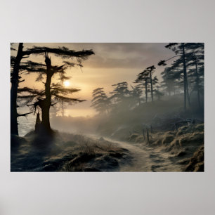 Landschaftsmeditation Ruhe Poster