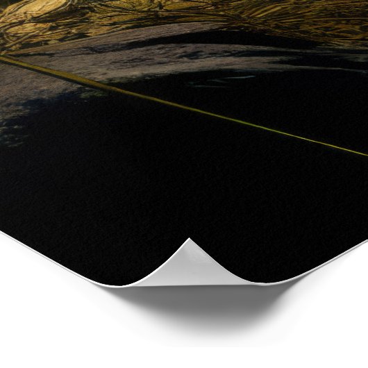 Landschaftsmeditation Ruhe Poster (Ecke)