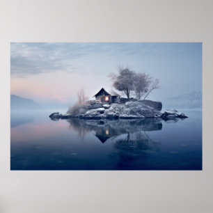 Landschaftsmedizin am See Ruhe Poster