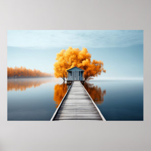Landschaftsmedizin am See Ruhe Poster