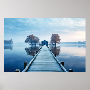 Landschaftsmedizin am See Ruhe Poster