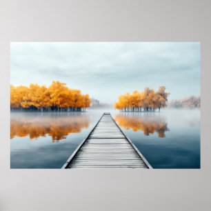 Landschaftsmedizin am See Ruhe Poster