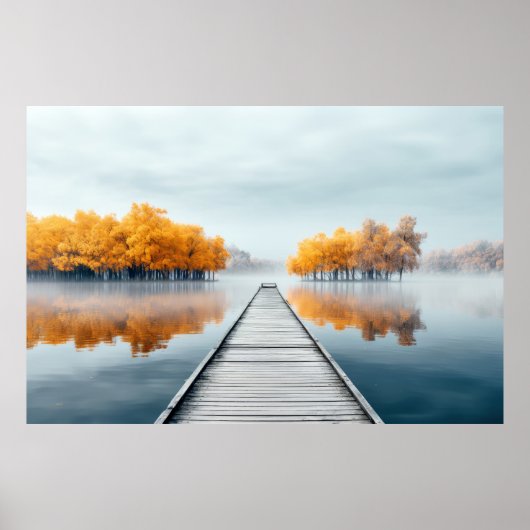 Landschaftsmedizin am See Ruhe Poster (Vorne)