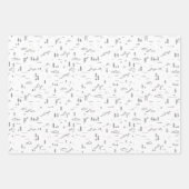 Landschaftsmuster für geometrische Holzlinien Geschenkpapier Set (Vorderseite)