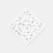 Landschaftsmuster für geometrische Holzlinien Serviette (Ecke)