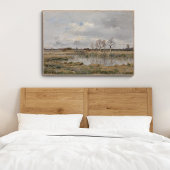 Landschaftsöl auf Leinwand, Vintage Kunstwerke. Öl Poster