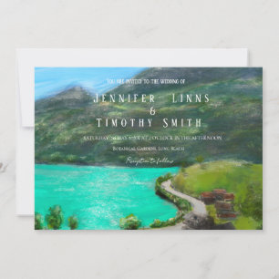 Landschaftsölpastellmalerei Schweiz Einladung