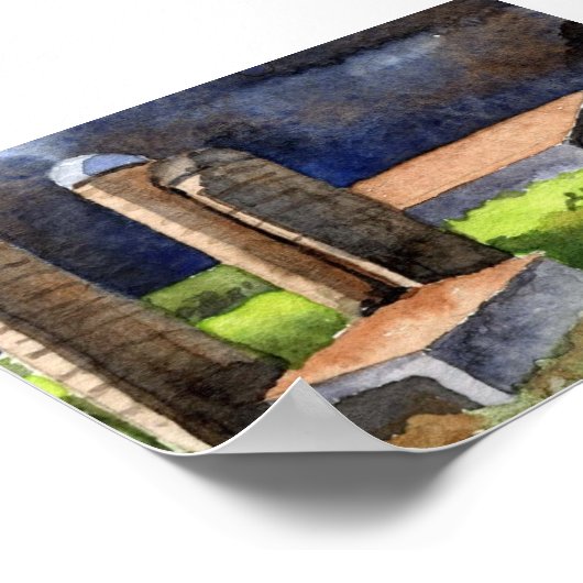 Landschaftspatch Poster (Ecke)