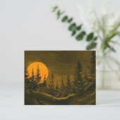 Landschaftspferde oder Erntemond Postkarte (Stehend Vorderseite)