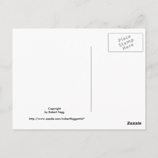 Landschaftspferde oder Erntemond Postkarte (Rückseite)