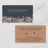 Landschaftspflege für die Pflanze Visitenkarte (Vorne/Hinten)