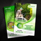 Landschaftspflege Gartenmähgras Flyer