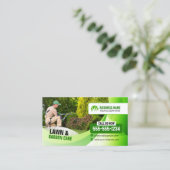 Landschaftspflege Gartenmähgras Visitenkarte (Stehend Vorderseite)