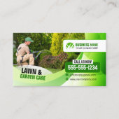 Landschaftspflege Gartenmähgras Visitenkarte (Vorderseite)