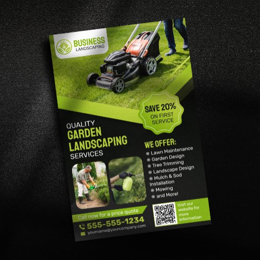 Landschaftspflege im Schwarzen und Grünen Garten R Flyer