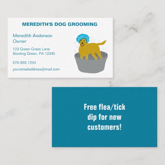 Landschaftspflege Rasenmäher Kommerziell Visitenkarte (Vorne/Hinten)