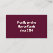 Landschaftspflege Rasenmäher Kommerziell Visitenkarte (Rückseite)