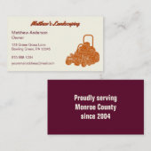 Landschaftspflege Rasenmäher Kommerziell Visitenkarte (Vorne/Hinten)