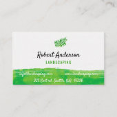 Landschaftspflege Rasenmäher Visitenkarte (Vorderseite)