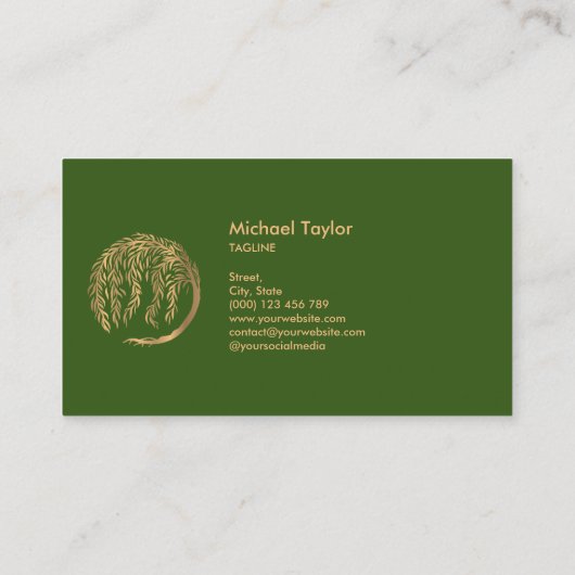 Landschaftspflege Visitenkarte (Rückseite)