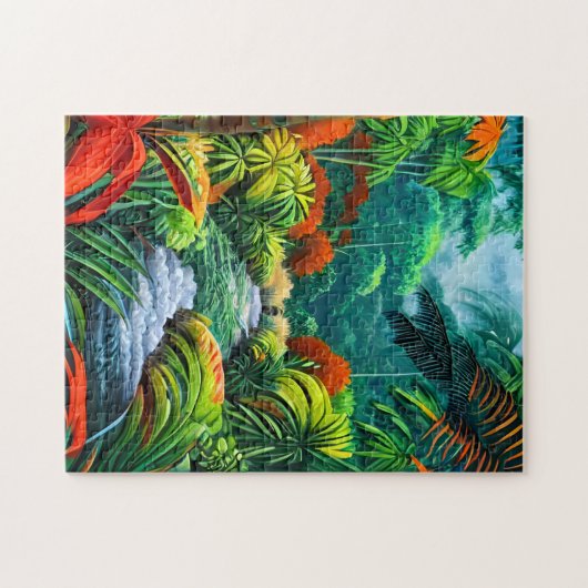 Landschaftsporträt eines Dschungels Puzzle (Horizontal)