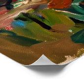 Landschaftsposter Sunset Valley Poster (Ecke)