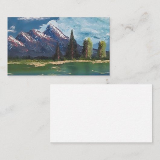 Landschaftsposter Visitenkarte (Vorne/Hinten)