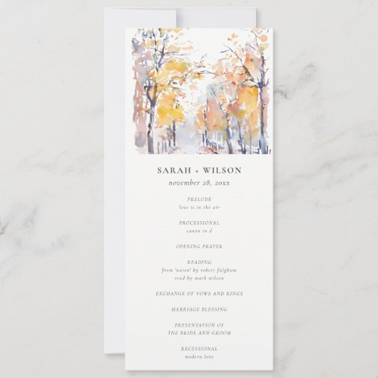 Landschaftsprogramm "Rustikale Pastelle Herbst Her Einladung (Vorderseite)