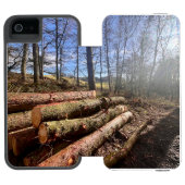 Landschaftsprotokolle.. Incipio iPhone Geldbeutel-Hülle (Folio Geöffnet)