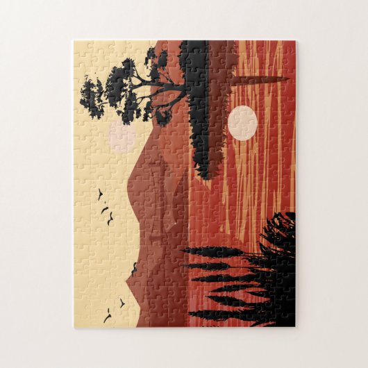 Landschaftspuzzle Puzzle (Vertikal)