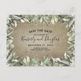 Landschaftsrahmen Save the Date Ankündigungspostkarte