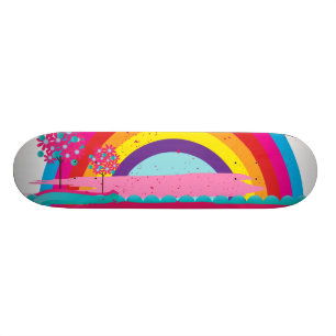 Landschaftsregenbogen Skateboard