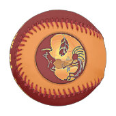 Landschaftsschaltfläche - Kokopelli Mondfeder 1 Baseball (Vorderseite Links)