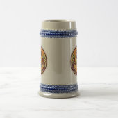 Landschaftsschaltfläche - Kokopelli Mondfeder 1 Bierglas (Mittel)