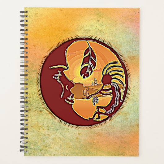 Landschaftsschaltfläche - Kokopelli Mondfeder 1 Planer (Vorderseite)