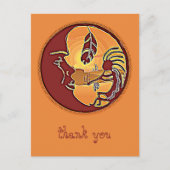 Landschaftsschaltfläche - Kokopelli Mondfeder 1 Postkarte (Vorderseite)