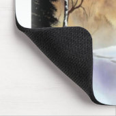 Landschaftsschnee Schneefall Winter Mousepad (Ecke)