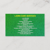 Landschaftsschutz und Gartendienstleistungen | Ras Telefonnummerkarte (Rückseite)