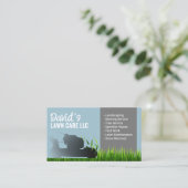 Landschaftsschutz und Pflegedienst Minze blau Visitenkarte (Stehend Vorderseite)