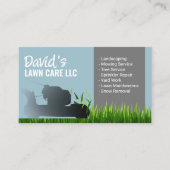Landschaftsschutz und Pflegedienst Minze blau Visitenkarte (Vorderseite)