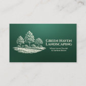 Landschaftsschutz- und Rasenpflege Visitenkarte (Vorderseite)