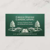 Landschaftsschutz- und Rasenpflege Visitenkarte (Vorderseite)