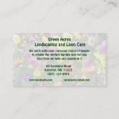 Landschaftsschutz und Rasenpflege Visitenkarte (Rückseite)