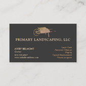 Landschaftsschutz und Rasenpflegelader Visitenkarte (Vorderseite)