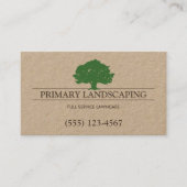 Landschaftsschutz Visitenkarte (Vorderseite)