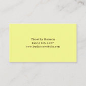 Landschaftsschutzdienst Visitenkarte (Rückseite)